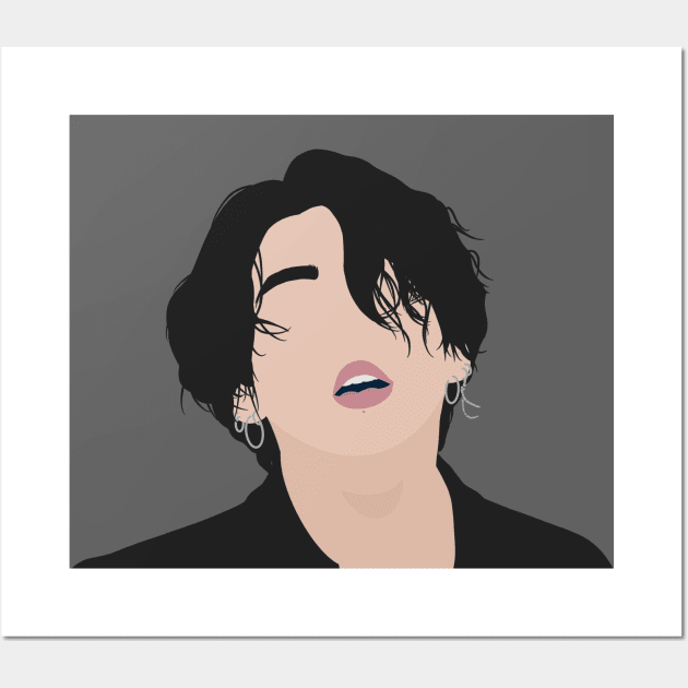 BTS Jungkook Long Hair JK Wall Art by dreamscapeart